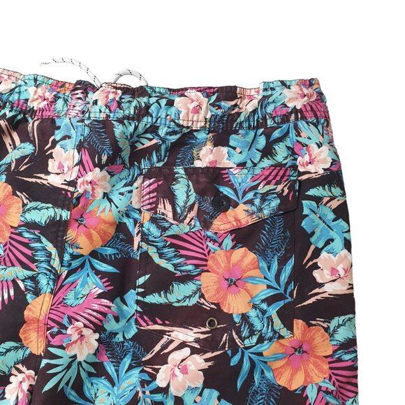 St Johns Bay Men Large Swim Trunks Board Shorts Beach Core Floral Pool Hawaiian - Picture 7 of 8